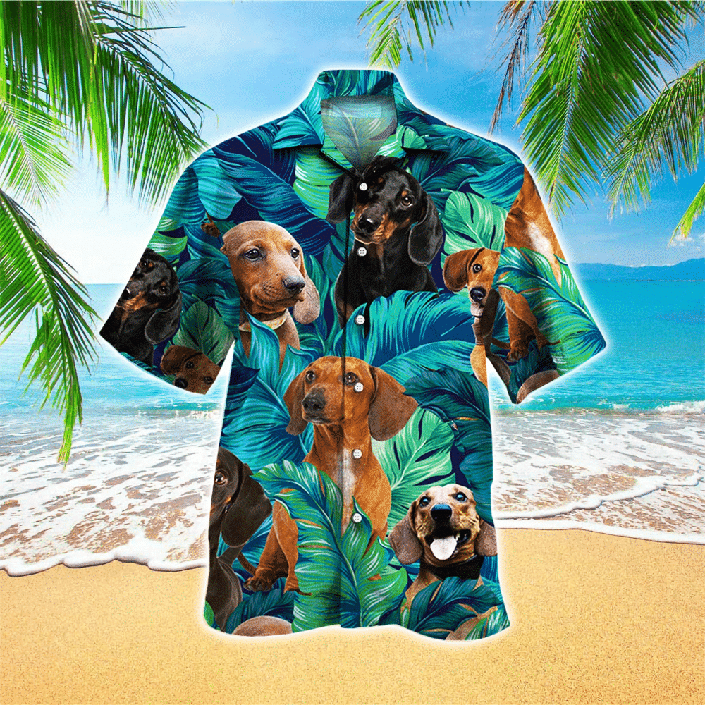 Dachshund Dog Lovers Gift Hawaiian Shirt for Men and Women