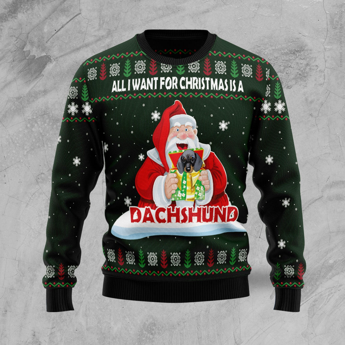 Dachshund Gift Ugly Christmas Sweater