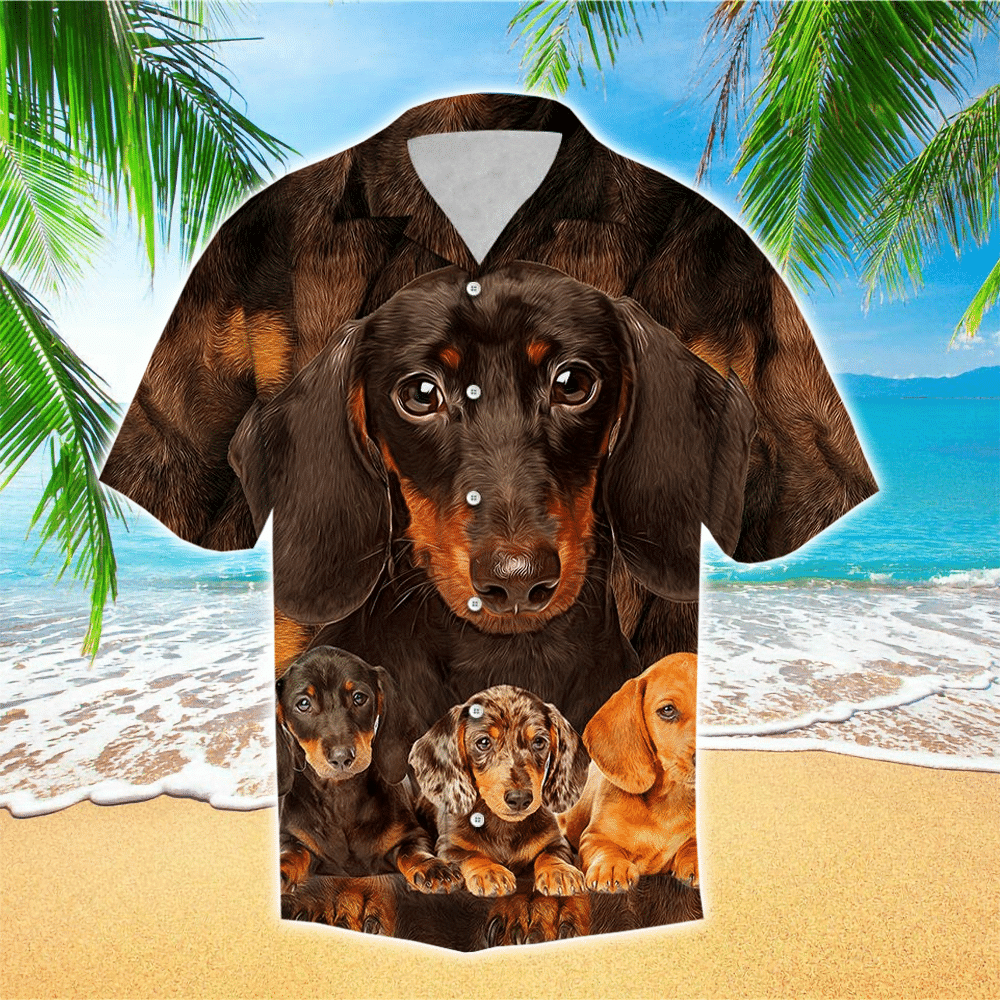 Dachshund Great Hawaiian Shirt for Men and Women