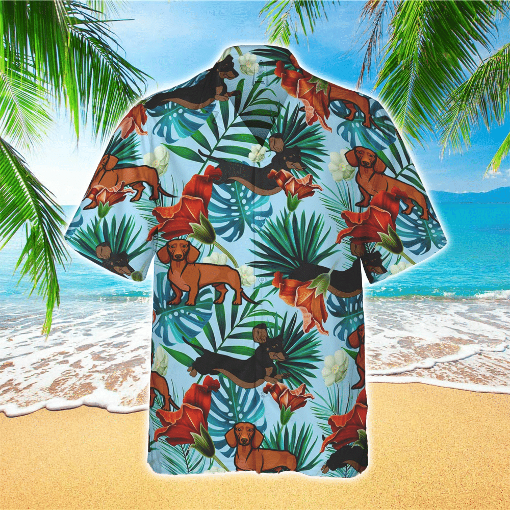 Dachshund Hawaiian Shirt for Men and Women