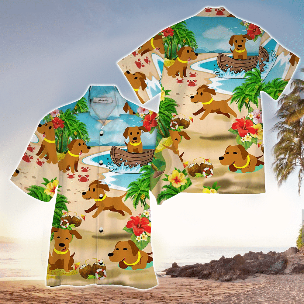 Dachshund Hawaiian Shirt for Men and Women