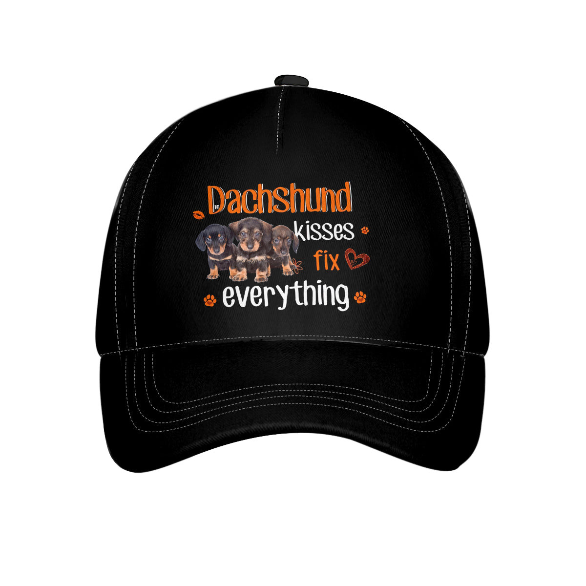 Dachshund Kiss Fix Everything Cap