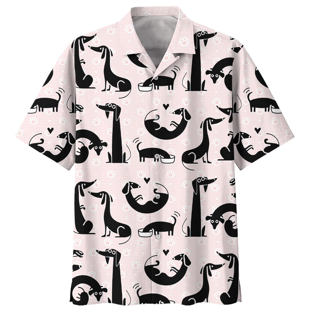 Dachshund Lover Aloha Hawaiian Shirt Colorful Short Sleeve Summer Beach Casual Shirt For Men And Women