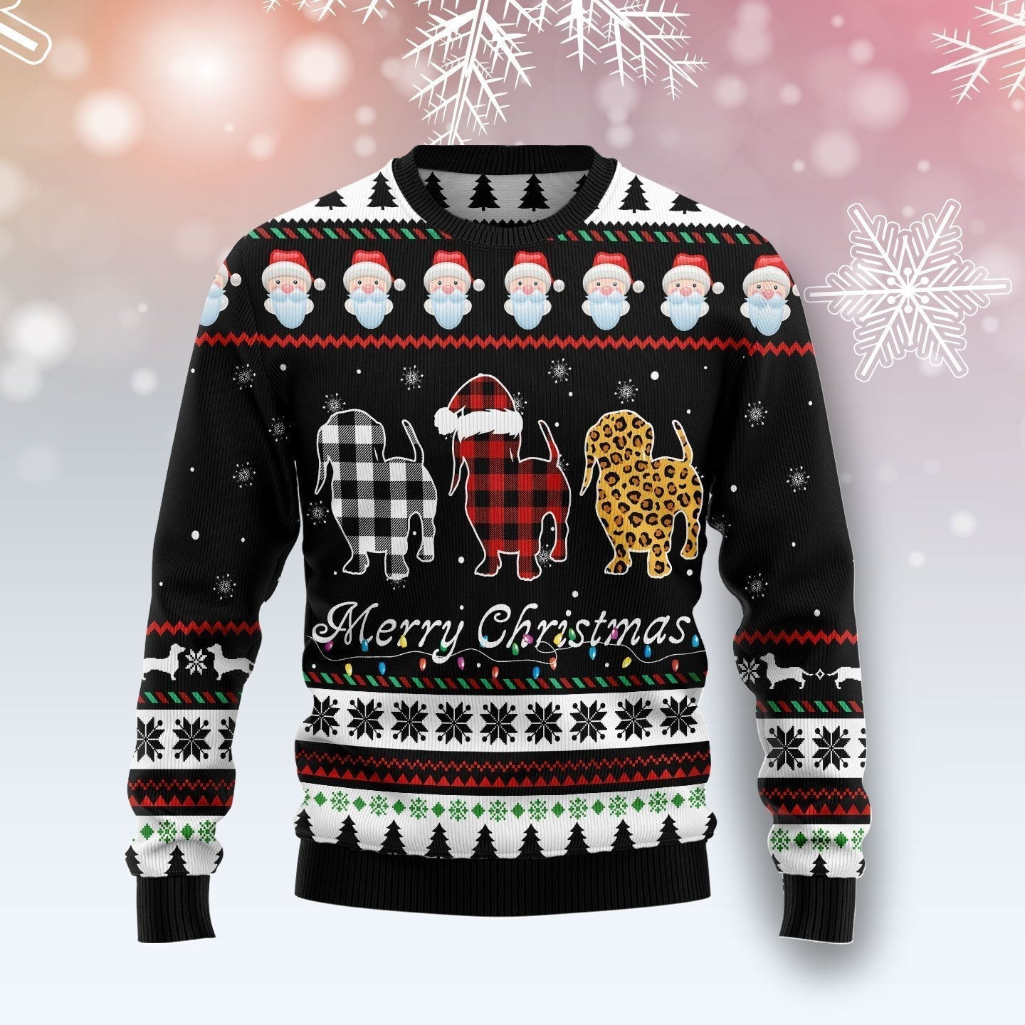 Dachshund Merry Christmas Ugly Christmas Sweater