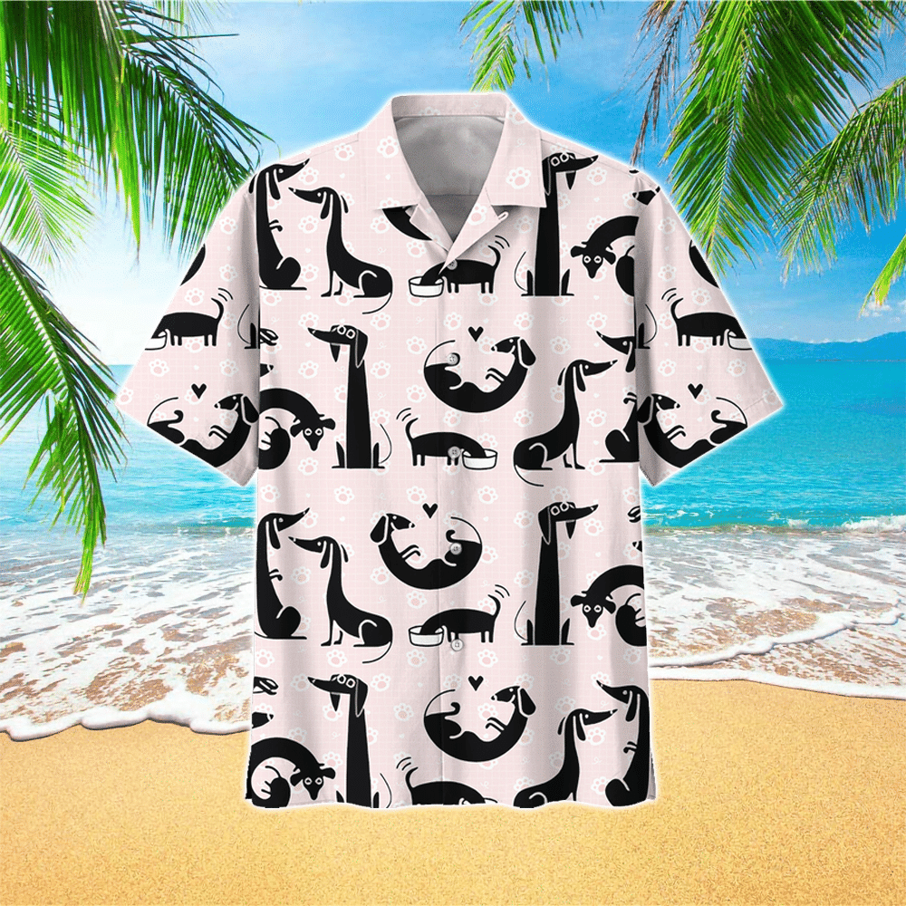 Dachshund So Cool Unisex Hawaiian Shirt for Men and Women