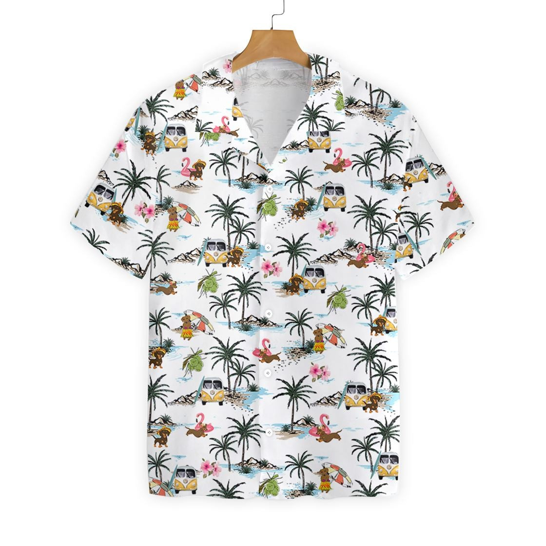 Dachshund hawaii Hawaiian Shirt