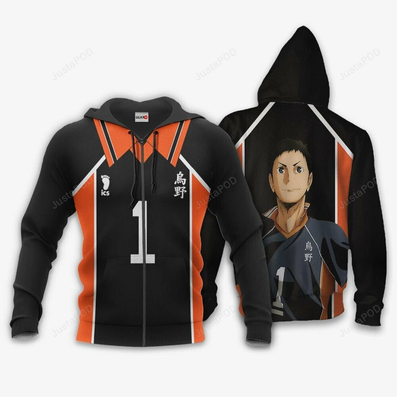 Daichi Sawamura Karasuno Haikyuu Anime 3d All Over Print Hoodie