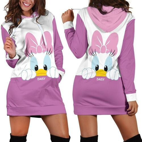 Daisy Duck Hoodie Dress Sweater Dress Sweatshirt Dress 3d All Over Print For Women Hoodie