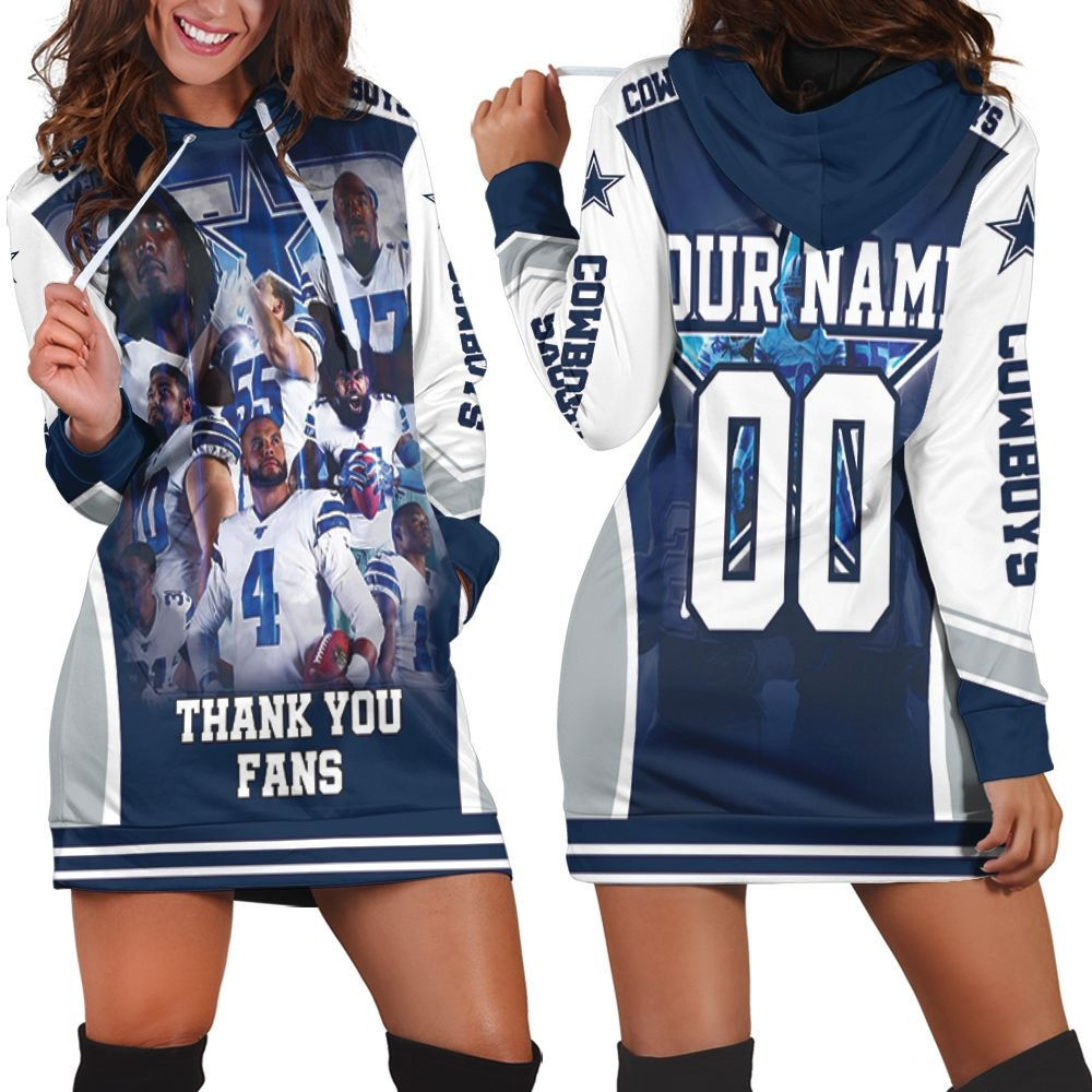 Dallas Cowboy Super Nfc East Division Champions Super Bowl 2021 Thank You Fans Personalized Hoodie Dress Sweater Dress Sweatshirt Dress