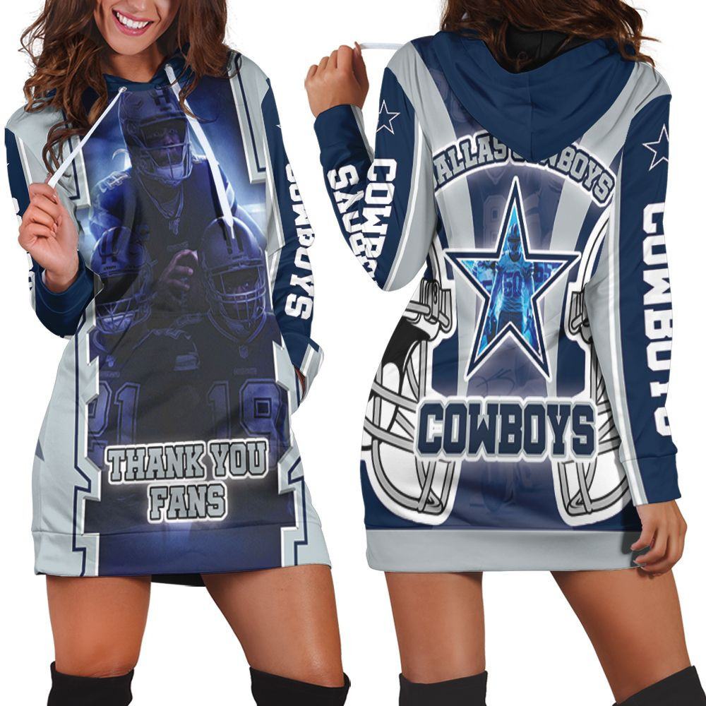 Dallas Cowboy Thank You Fans Nfc East Division Super Bowl 2021 Hoodie Dress Sweater Dress Sweatshirt Dress