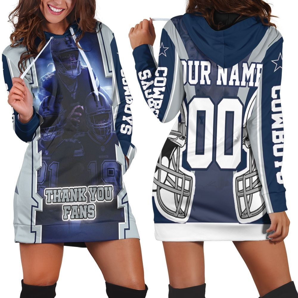 Dallas Cowboy Thank You Fans Nfc East Division Super Bowl 2021 Personalized Hoodie Dress Sweater Dress Sweatshirt Dress