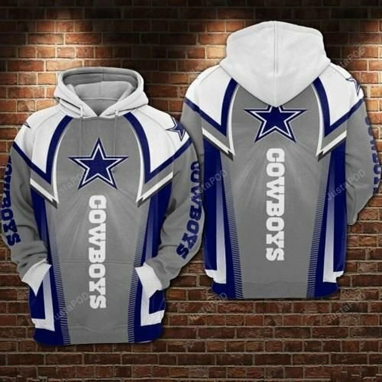 Dallas Cowboys 3d All Over Print Hoodie