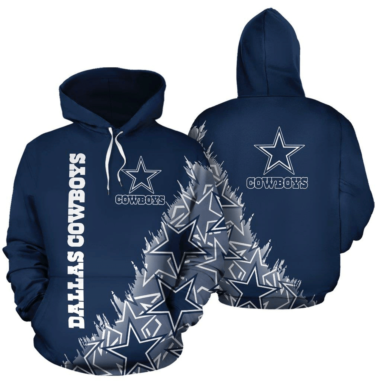 Dallas Cowboys 3d All Over Print Hoodie