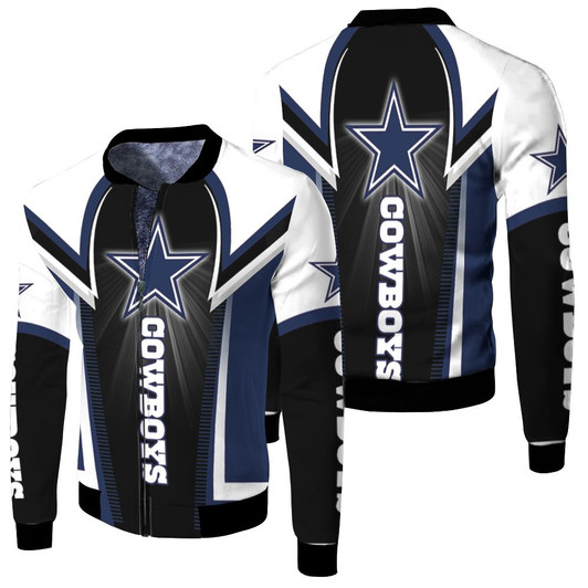 Dallas Cowboys Fan Fleece Bomber Jacket