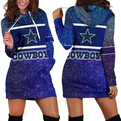 Dallas Cowboys Hoodie Dress Sweater Dress Sweatshirt Dress 3d All Over Print For Women Hoodie