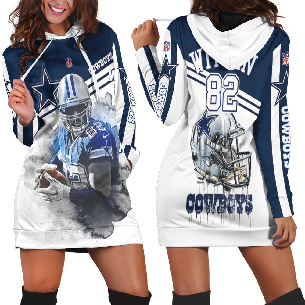 Dallas Cowboys Jason Witten 82 3d Hoodie Dress Sweater Dress Sweatshirt Dress