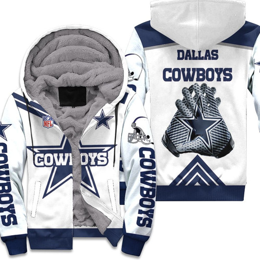 Dallas Cowboys Logo Nfl 3D Fleece Hoodie