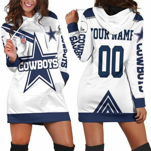 Dallas Cowboys Logo Nfl 3d Hoodie Dress Sweater Dress Sweatshirt Dress