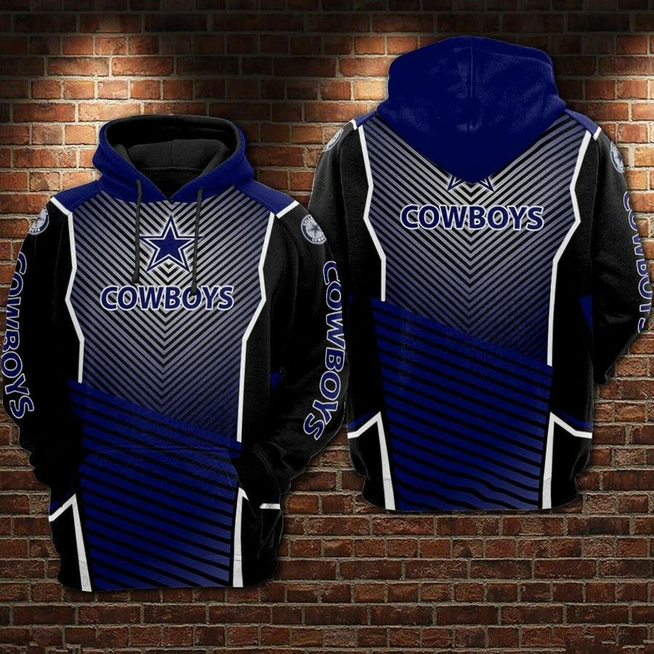 Dallas Cowboys Ncaa Football Line 3d Hoodie For Men For Women Dallas Cowboys All Over Printed