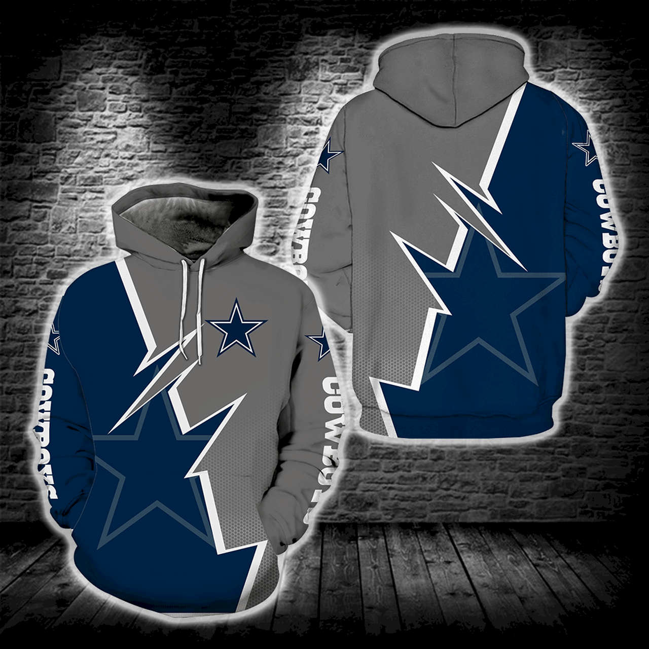 Dallas Cowboys New Full All Over Print S1466 Hoodie
