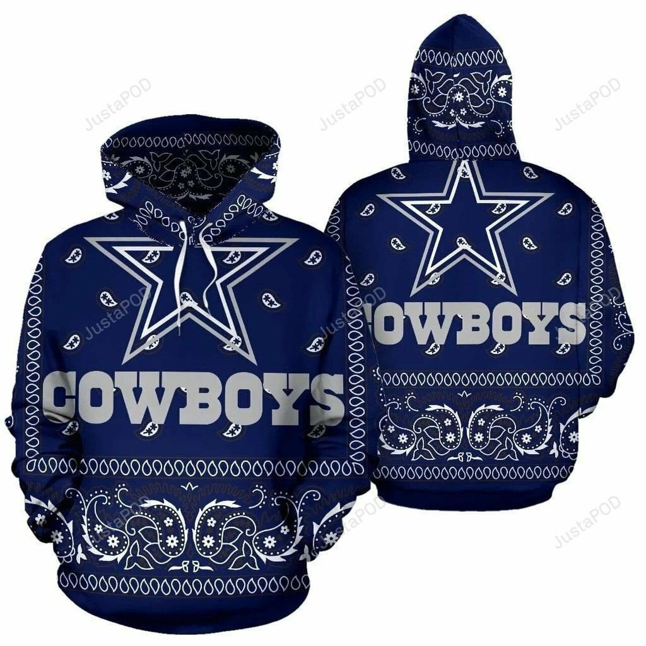 Dallas Cowboys Nfl 3d All Over Print Hoodie