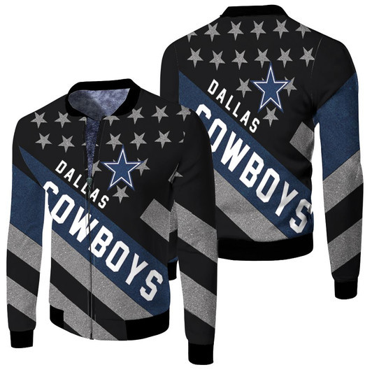 Dallas Cowboys Nfl Fan Fleece Bomber Jacket