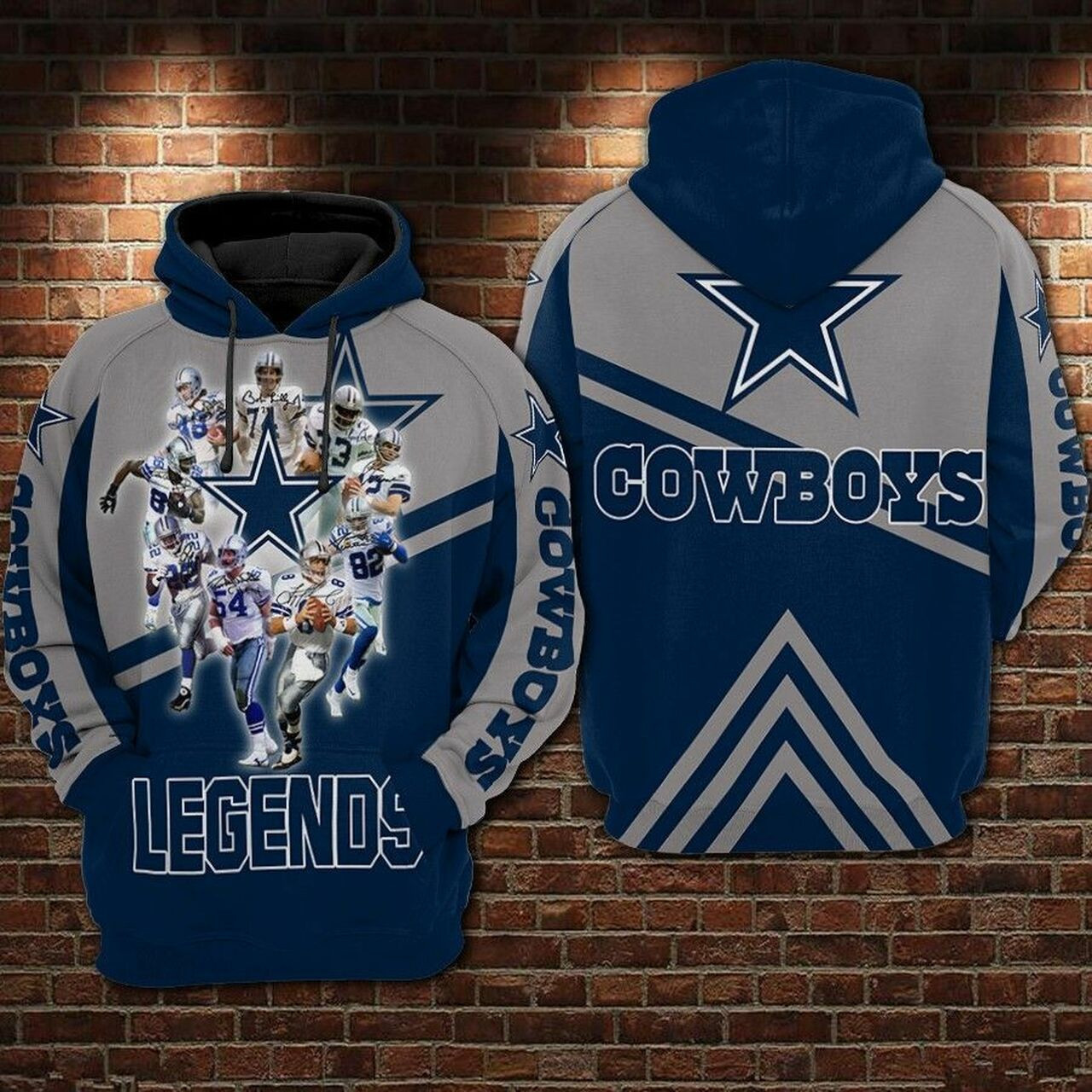 Dallas Cowboys Nfl Football Anniversary 3d Hoodie Sweatshirt For Fans Men Women Dallas Cowboys All Over Printed Hoodie Dallas Cowboys 3d Full Printing Shirt