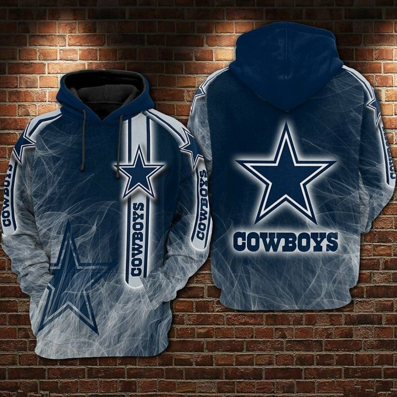 Dallas Cowboys Nfl Football Smoke Blue White 3d Hoodie For Men For Women Dallas Cowboys All Over Printed Hoodie Dallas Cowboys 3d Full Printing Shirt