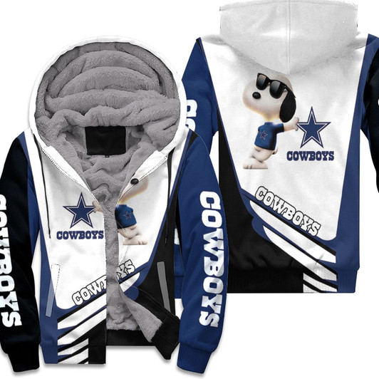 Dallas Cowboys Snoopy Fan 3D Fleece Hoodie