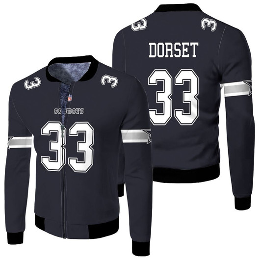 Dallas Cowboys Tony Dorsett 33 Nfl Pro Line Navy Jersey Style Gift For Cowboys Fans Fleece Bomber Jacket