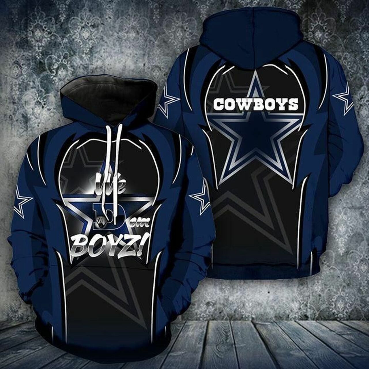 Dallas Cowboys We Dem Boyz Pullover And Zip Pered Hoodies Custom 3d Graphic Printed 3d Hoodie All Over Print Hoodie For Men For Women