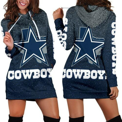 Dallas Cowboys Womens Hoodie Dress Sweater Dress Sweatshirt Dress 3d All Over Print For Women Hoodie