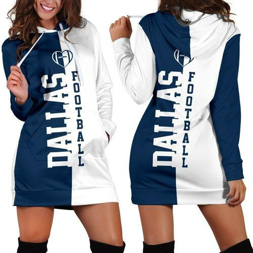 Dallas Football Hoodie Dress Sweater Dress Sweatshirt Dress 3d All Over Print For Women Hoodie
