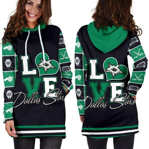 Dallas Stars Hoodie Dress Sweater Dress Sweatshirt Dress 3d All Over Print For Women Hoodie