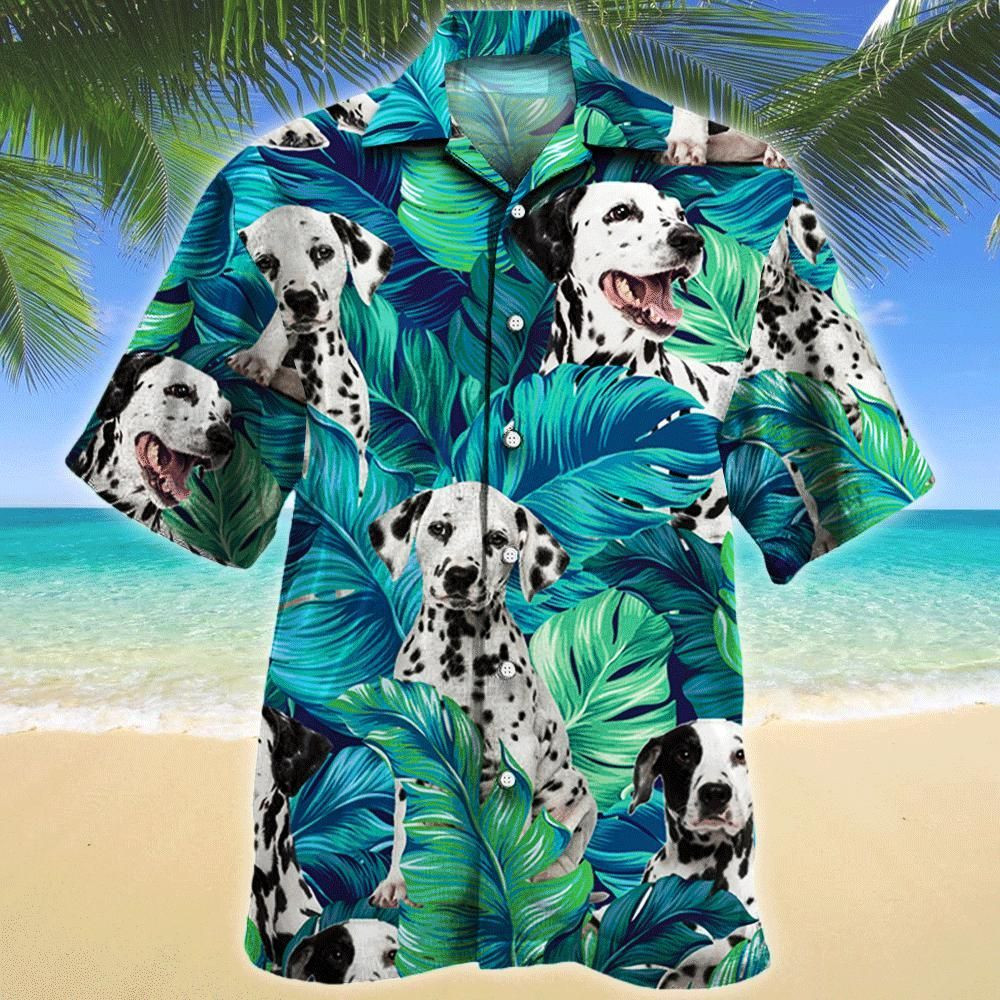 Dalmatian Dog Lovers Aloha Hawaiian Shirt Colorful Short Sleeve Summer Beach Casual Shirt For Men And Women