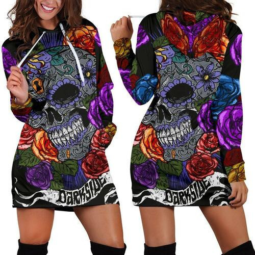 Darkside Hoodie Dress Sweater Dress Sweatshirt Dress 3d All Over Print For Women Hoodie