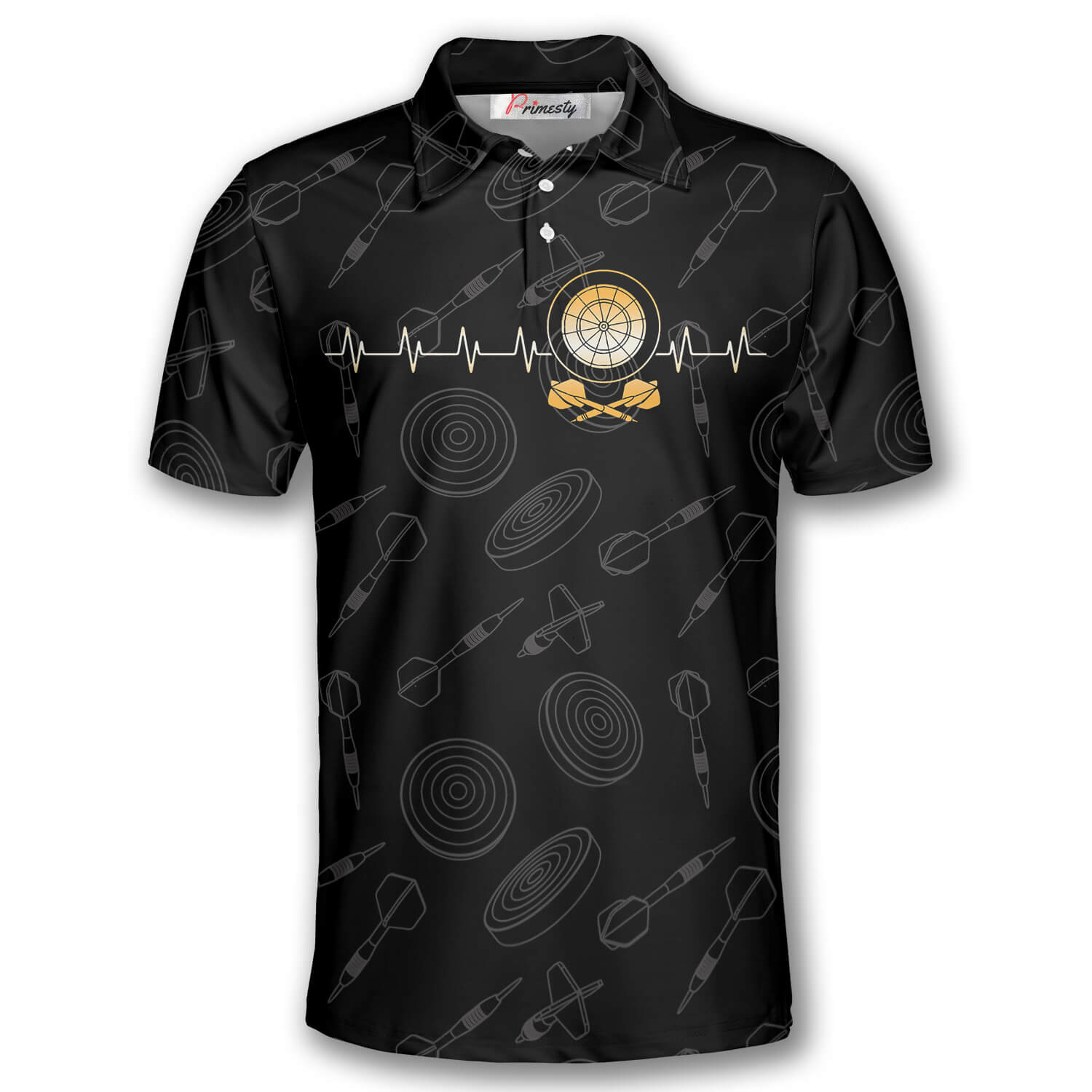 Darts Beat and Board Arrow Darts Shirts for Men Darts Polo Shirt