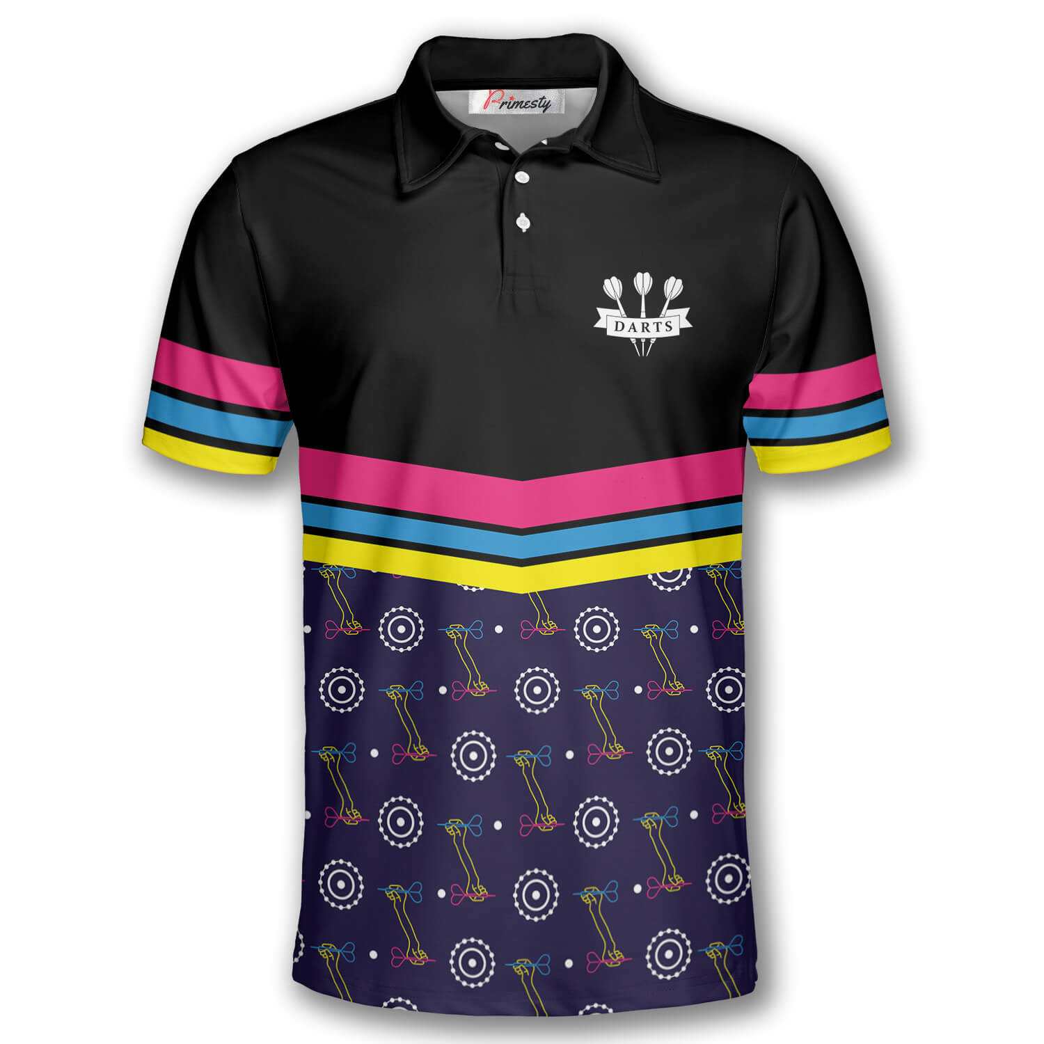 Darts Seamless Pattern Darts Shirts for Men Darts Polo Shirt