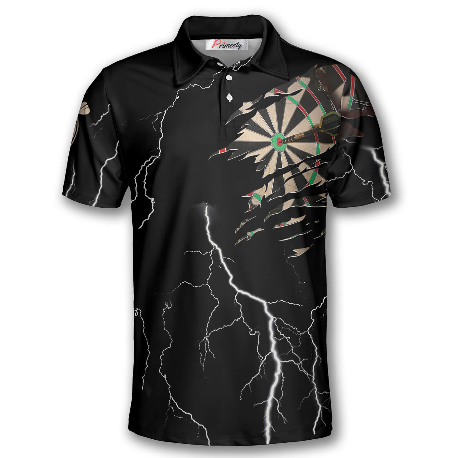 Darts Targets Sporting Emblem Custom Polo Darts Shirts for Men