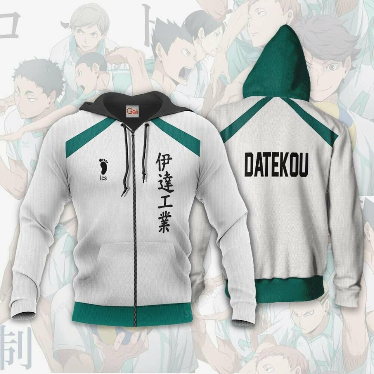 Date Tech High Haikyuu Anime 3d All Over Printed Hoodie