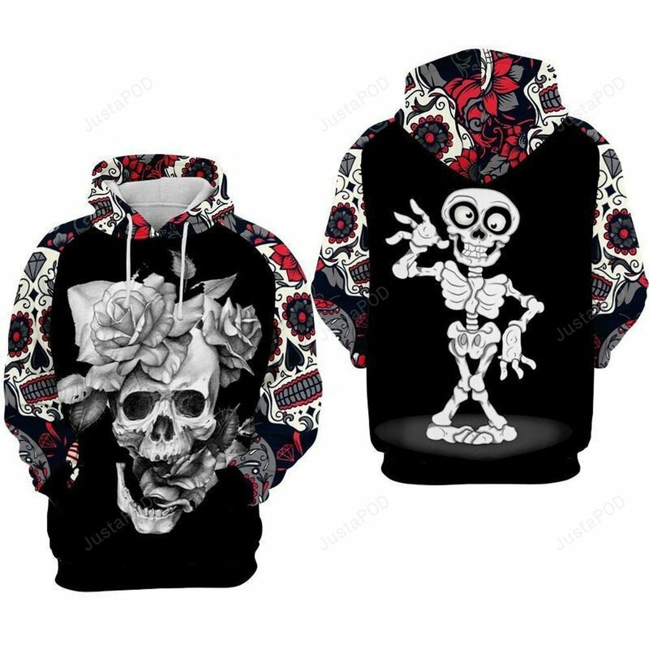 Day Of The Dead 3d All Over Print Hoodie