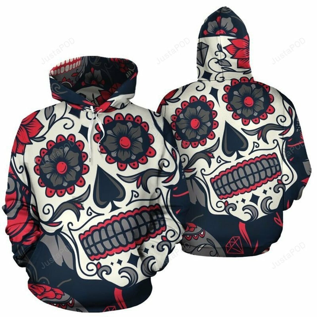 Day Of The Dead 3d All Over Print Hoodie