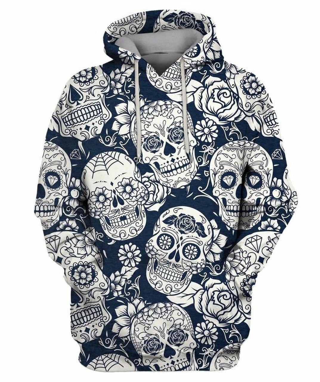 Day Of The Dead Sugar Skull 3d Hoodie For Men For Women All Over Printed Hoodie