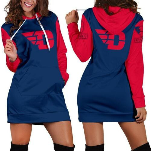 Dayton Flyers Hoodie Dress Sweater Dress Sweatshirt Dress 3d All Over Print For Women Hoodie