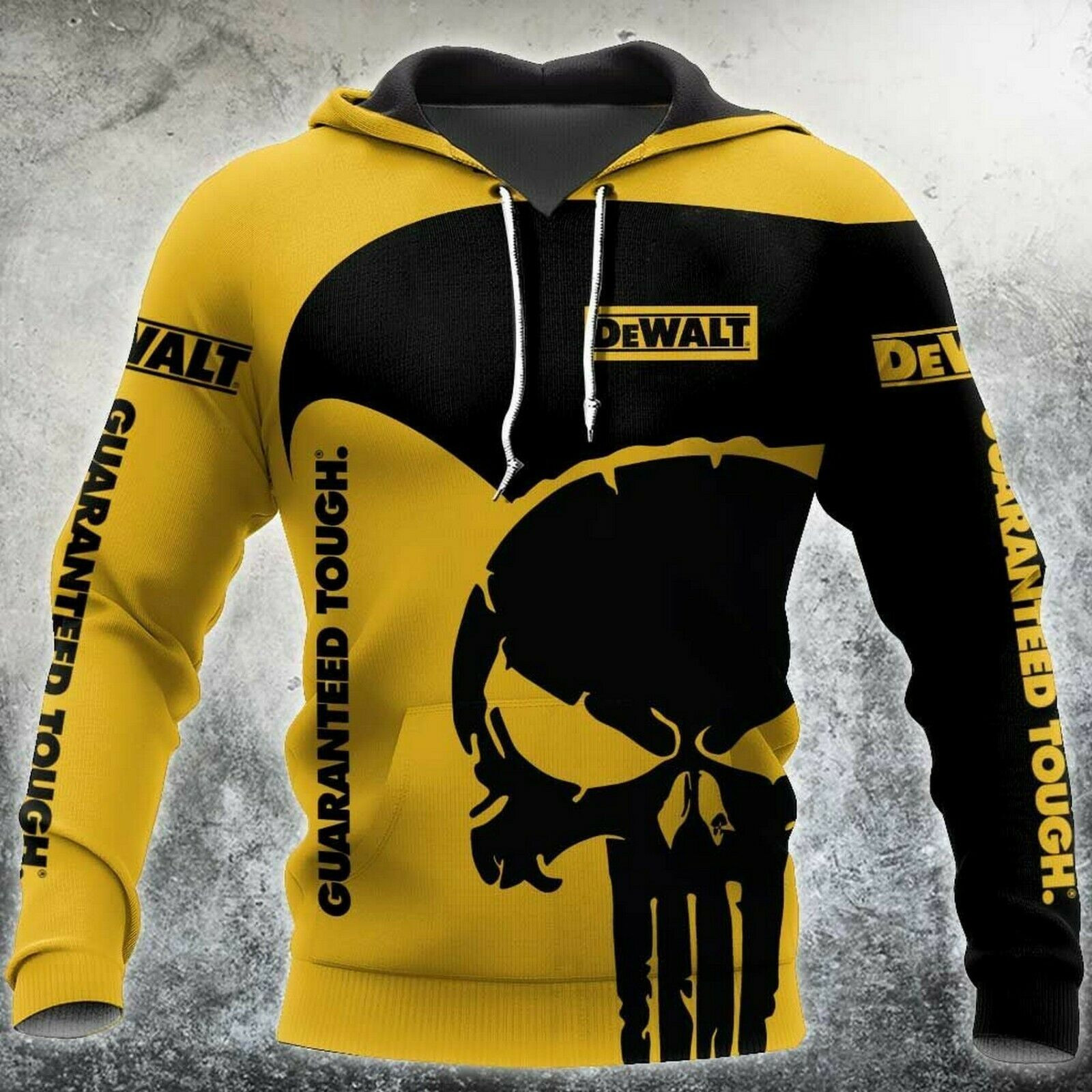 DeWalt Guaranteed Tough Hoodie 3D All Over Prints Size S