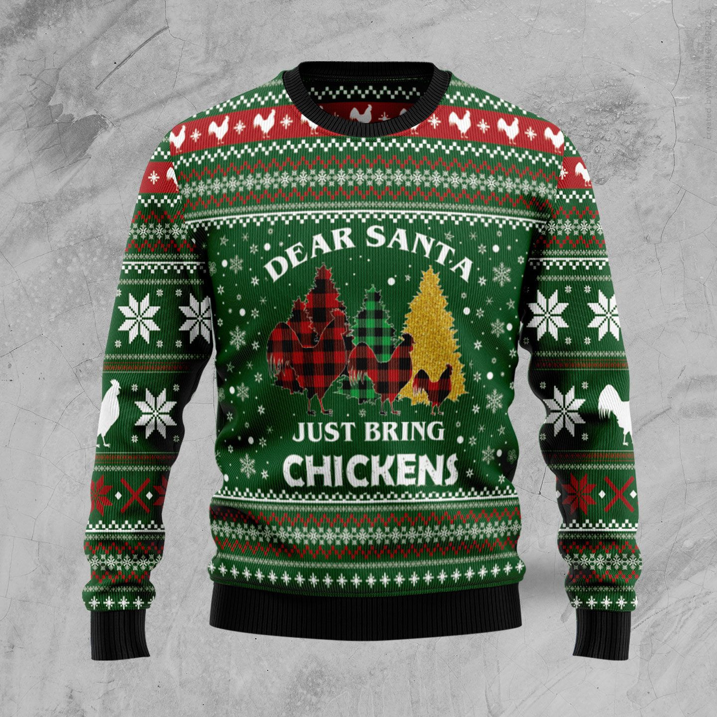 Dear Santa Just Bring Chickens Ugly Christmas Sweater Ugly Sweater For Men Women