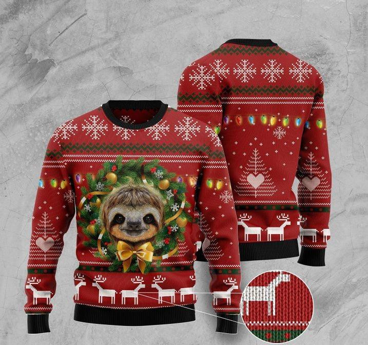 Deer And Sloth Ugly Christmas Sweater Ugly Sweater For Men Women