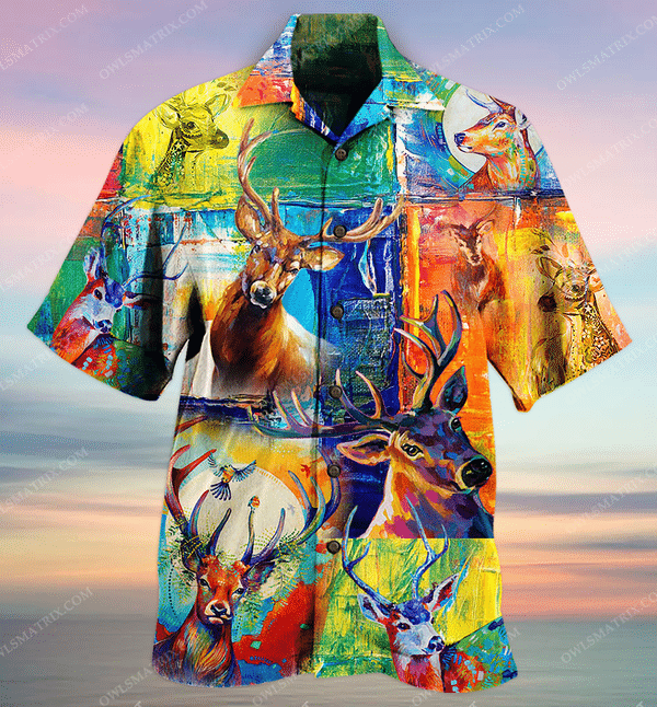 Deer Love Animals Limited Edition - Hawaiian Shirt Hawaiian Shirt For Men