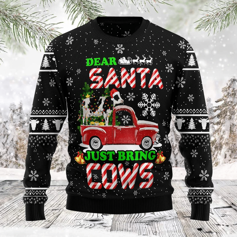 Deer Santa Ugly Christmas Sweater