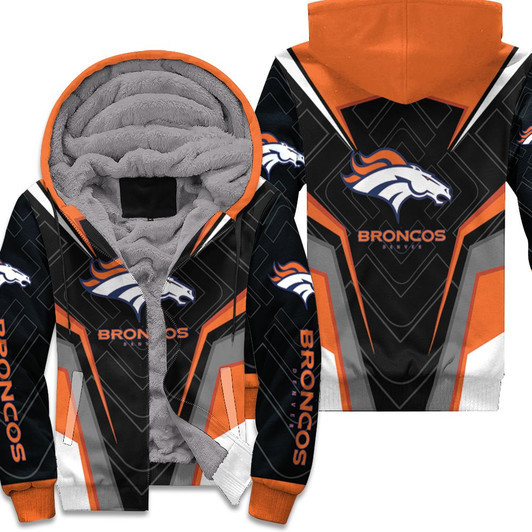 Denver Broncos Hoddie All Printed 3D Fleece Hoodie